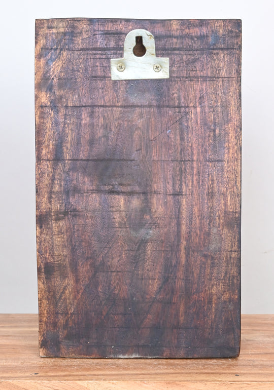 Parrots Standing Wooden Wall Mount 18"