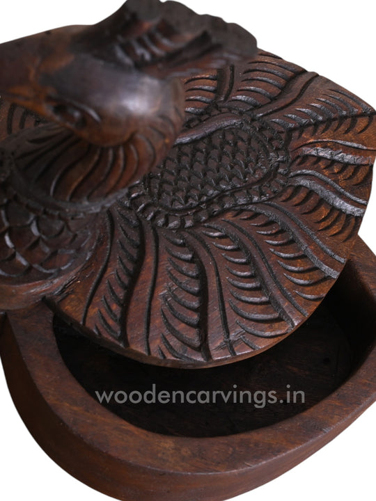 Traditional Kitchen Accessory of New Hamsa Design Wooden Light Weight Salt Box 11"