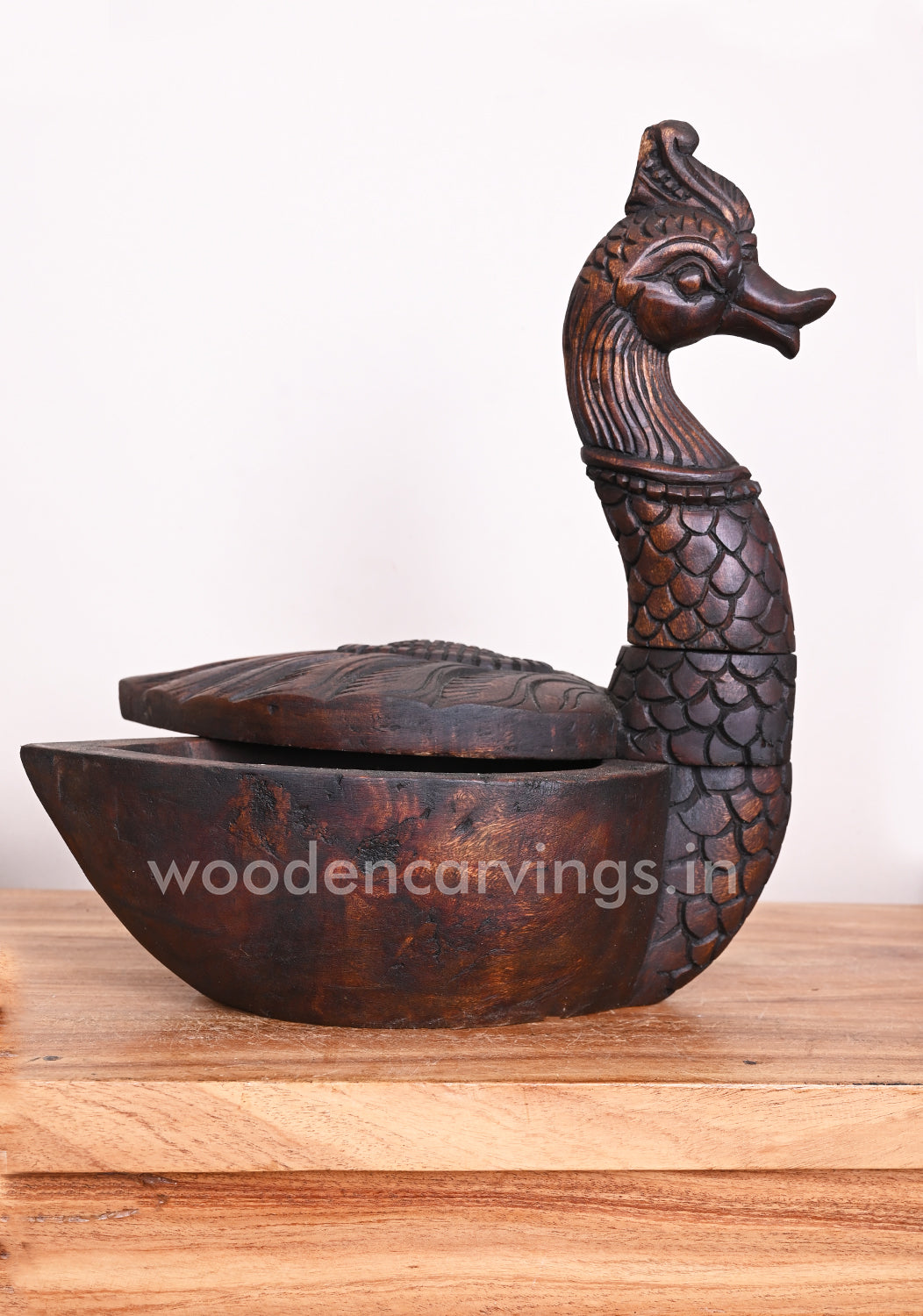 Beautiful Hamsa Design Wooden Salt Box For Storing Salt With Long Lasting Freshness 16"