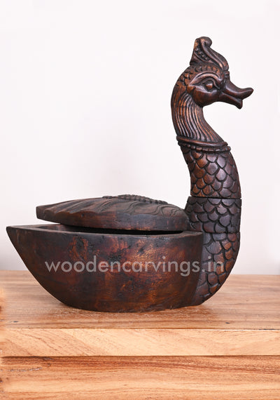 Beautiful Hamsa Design Wooden Salt Box For Storing Salt With Long Lasting Freshness 16"