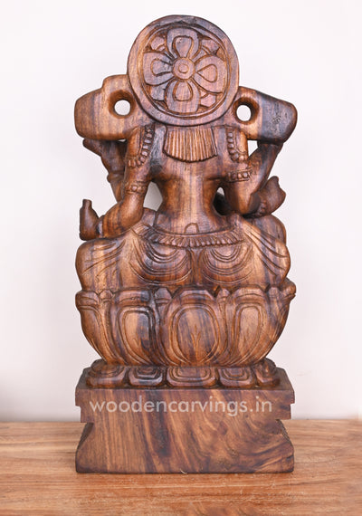 Vaishnava Saraswathi Maa Detaily Handmade With Fine Finishing Wooden Sculpture 24"