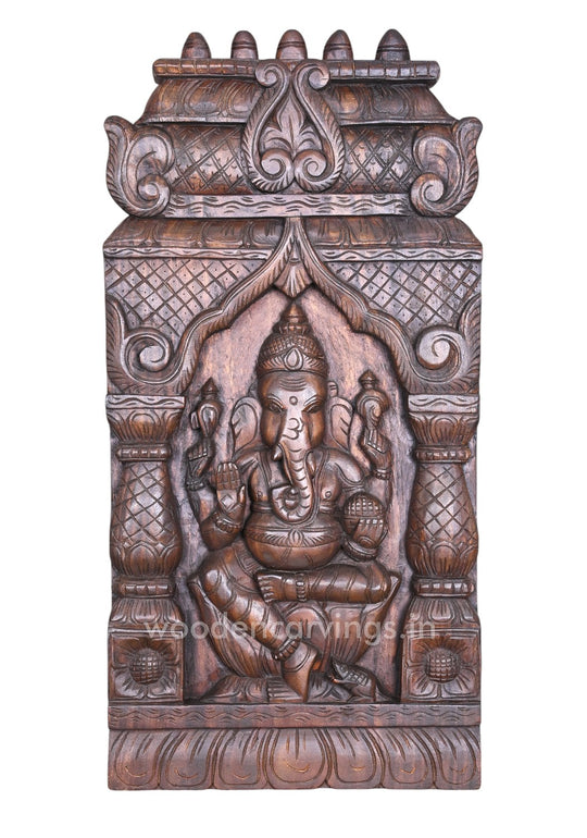 lord ganesha  wooden 