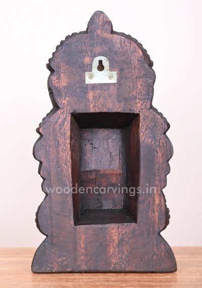 Narayan Vishnu Wooden Fine Finishing Hooks Fixed Light Weight Home Decor Mask  10"