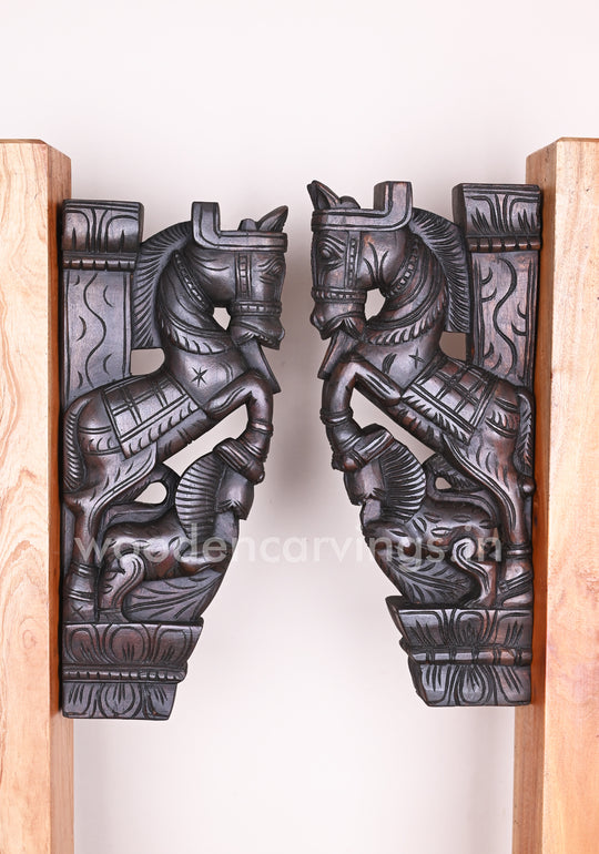 Horse Wall Brackets WOODEN