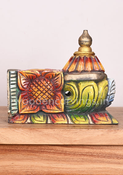 Decor For Your Pooja Room Entrances and Home Entrances Wooden Multicoloured Wall Brackets 10"
