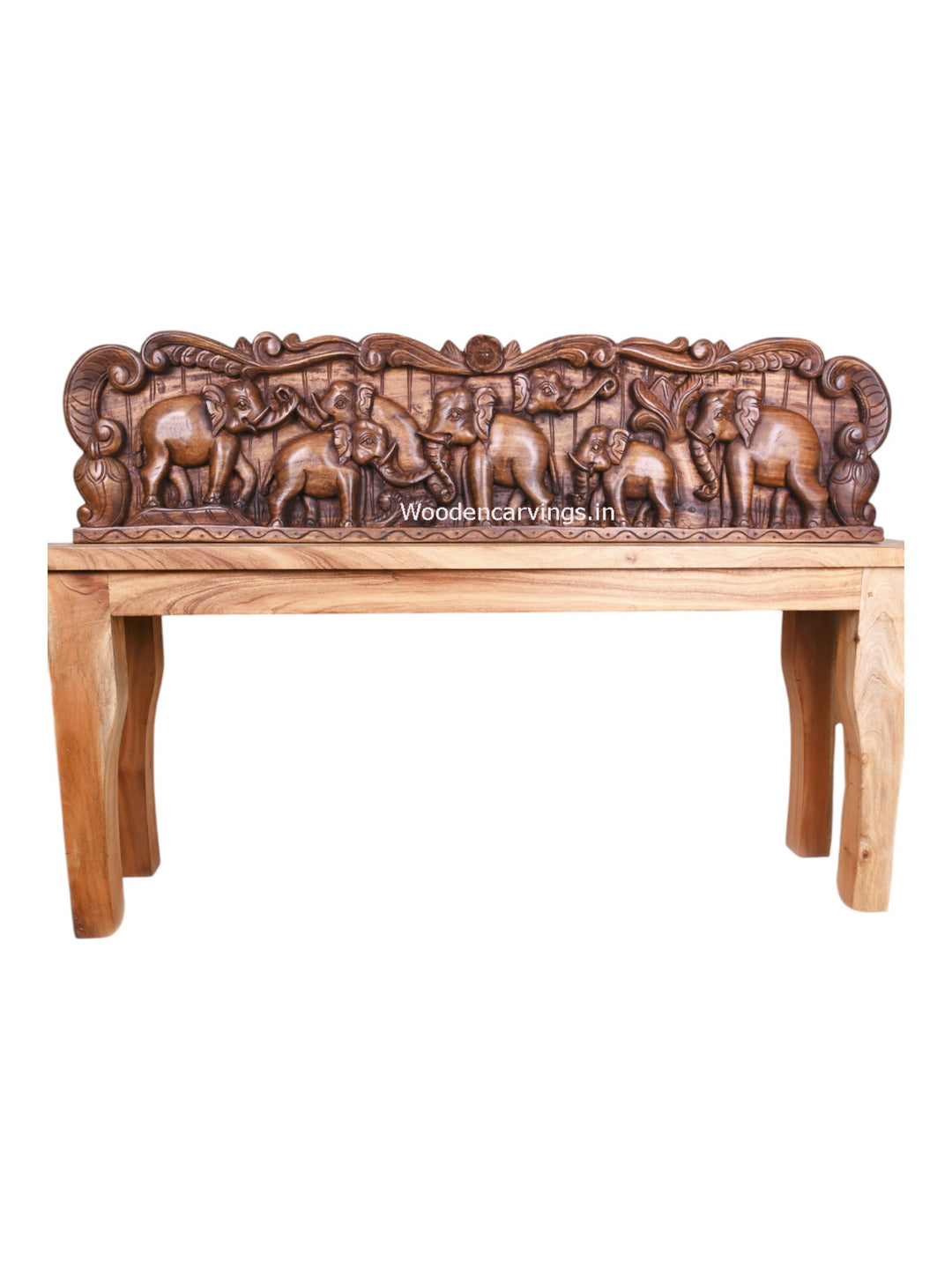 Group of Elephants Handmade Wooden