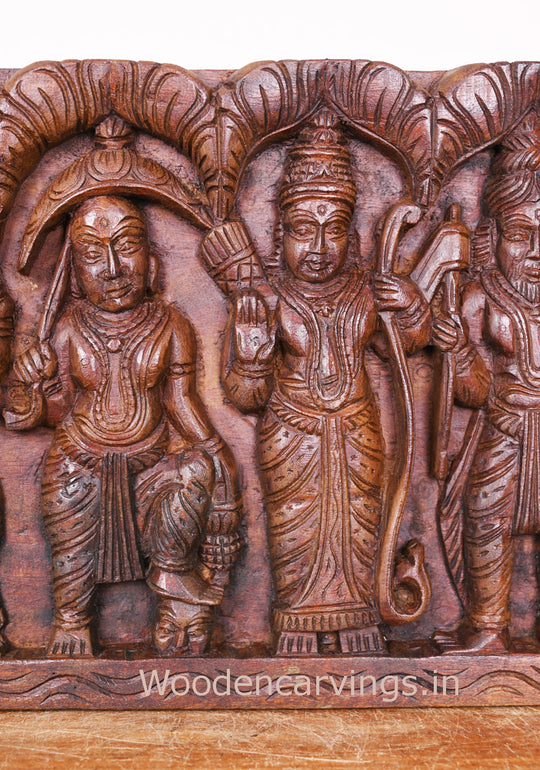 Wooden Lord Vishnu Standing Panel 37"