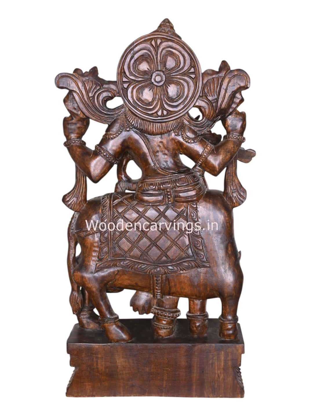 Shri Krishna Govindha Wooden Sculpture 37"