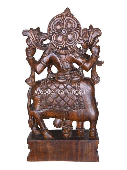 Shri Krishna Govindha Wooden Sculpture 37"