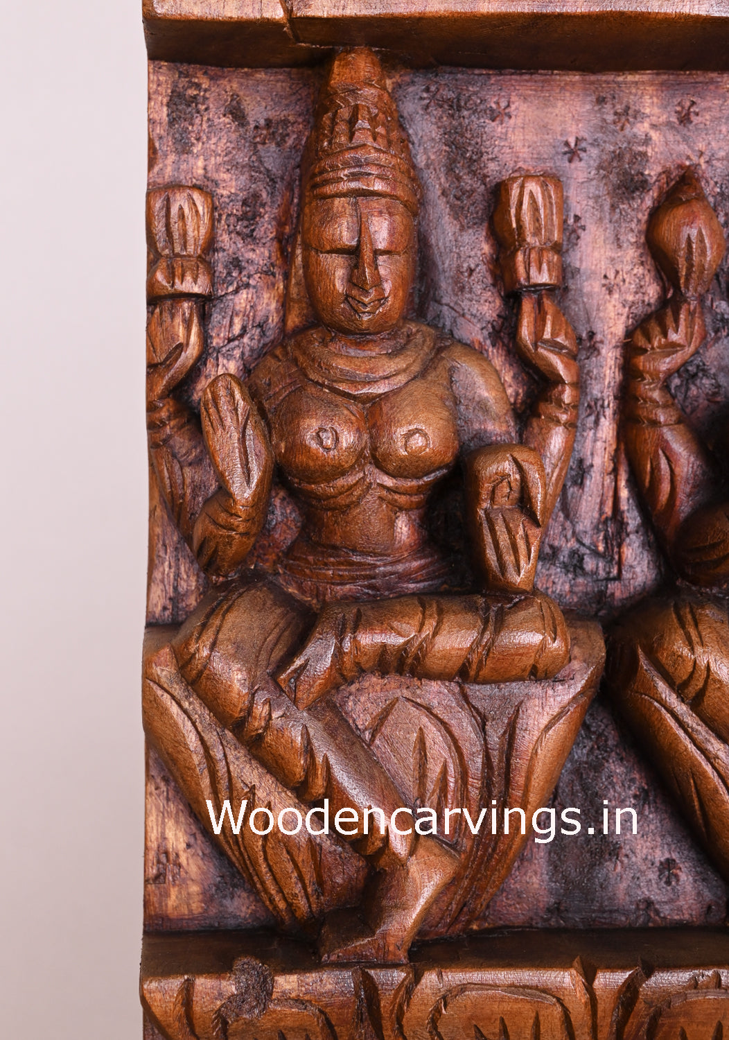 Gopuram Design Lord Ganesha With Goddess Lakshmi and Saraswathi Entrance Decor Kavadi 30"