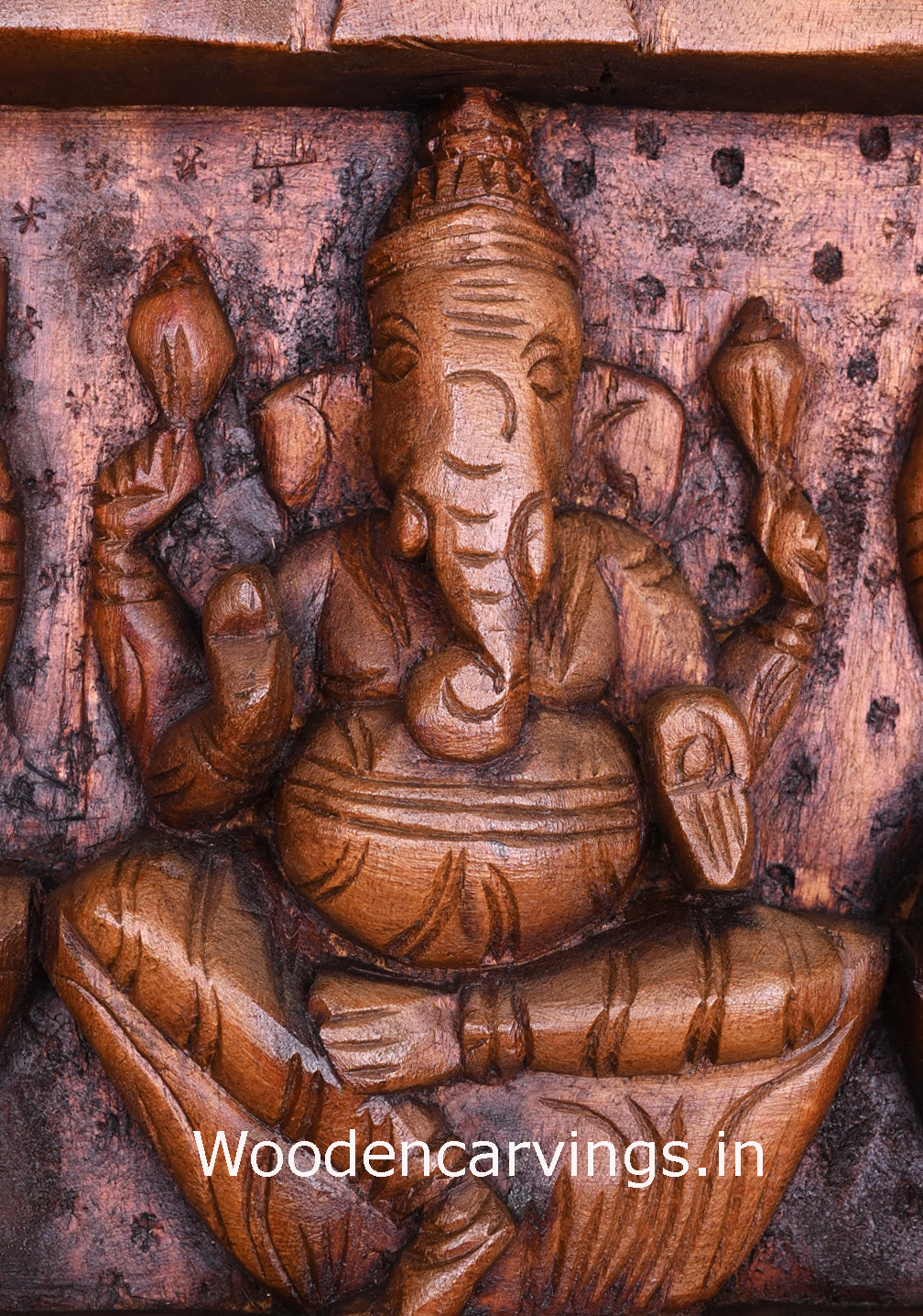 Gopuram Design Lord Ganesha With Goddess Lakshmi and Saraswathi Entrance Decor Kavadi 30"