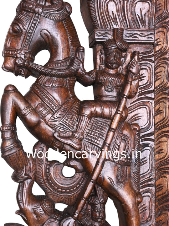 Powerful Horses wooden Brackets 30"