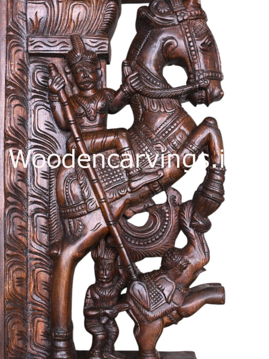 Powerful Horses wooden Brackets 30"