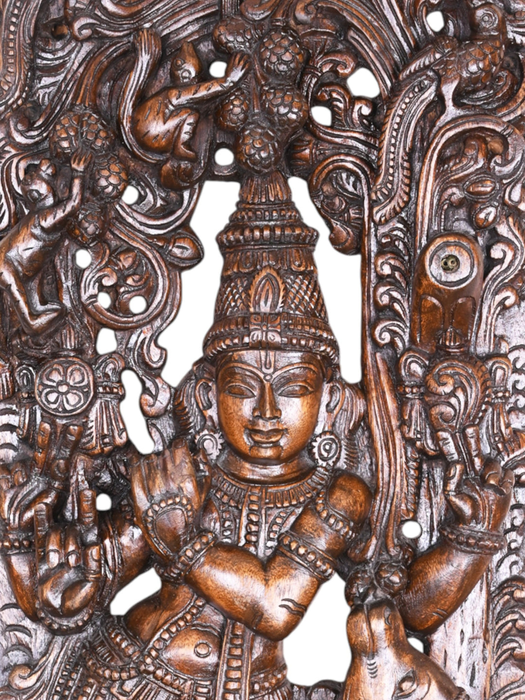 vaagai wooden Lord Krishna statue