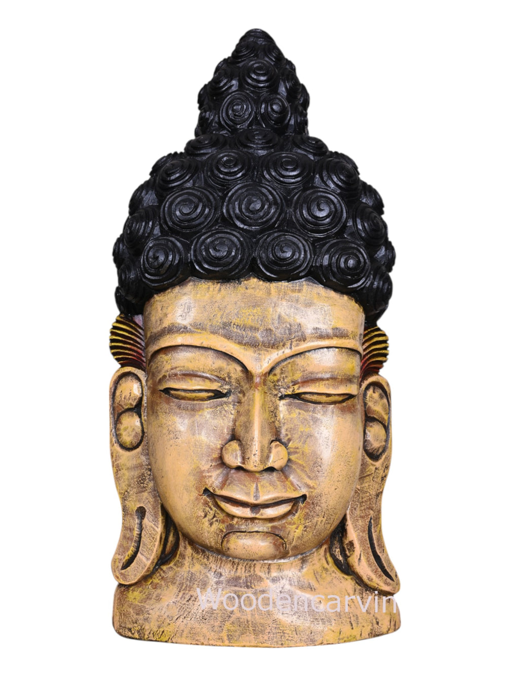 Wooden Buddha  Mask
