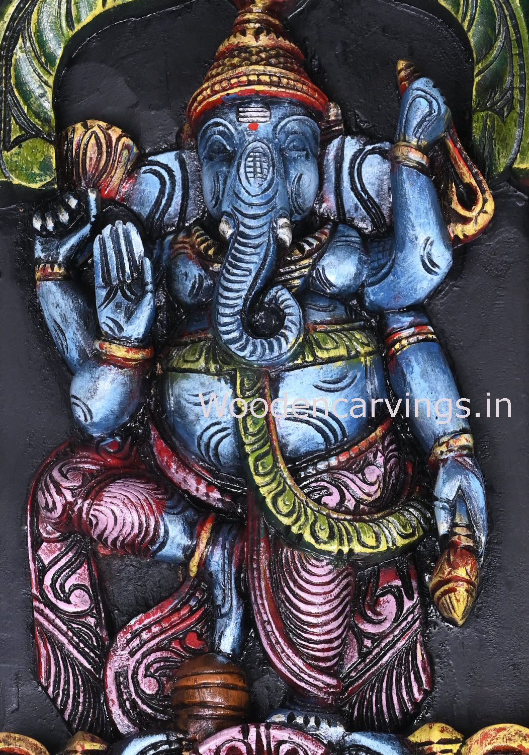 Wooden Asta Ganesha