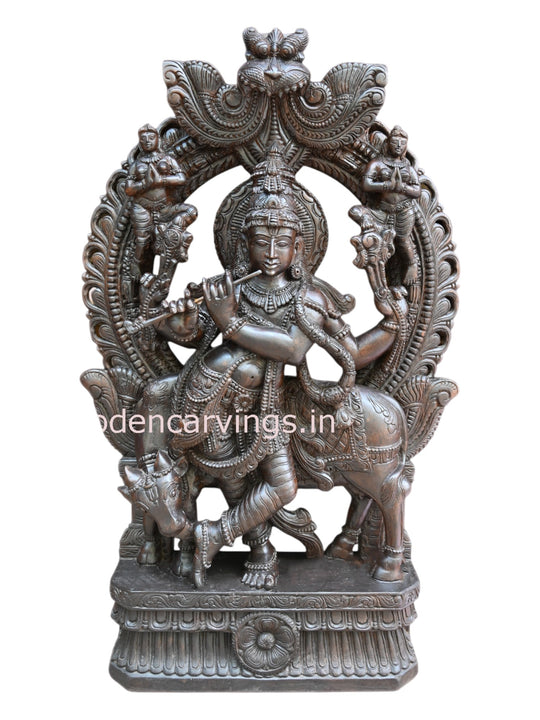 Shri Krishna wooden 
