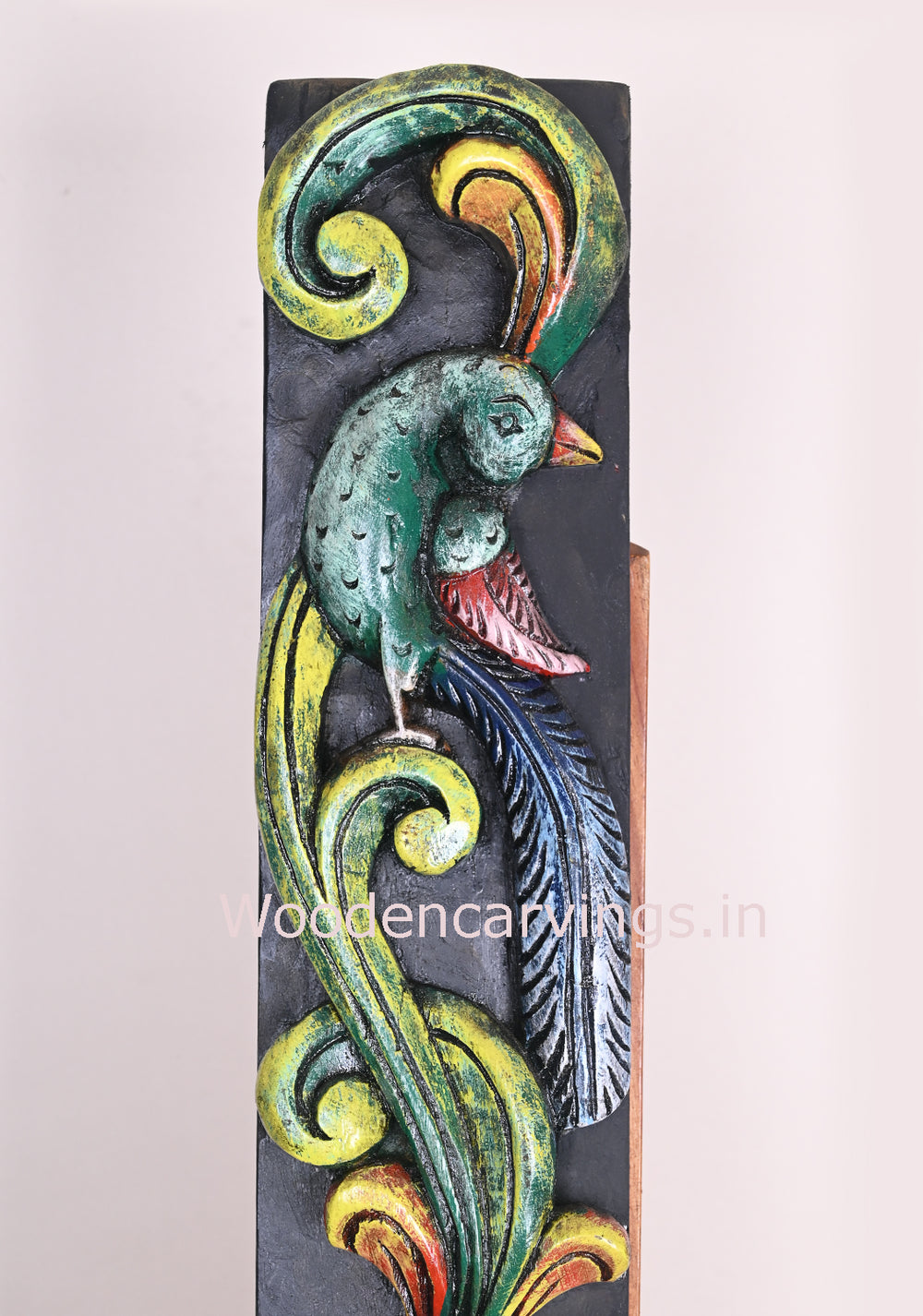 Peacocks wooden 