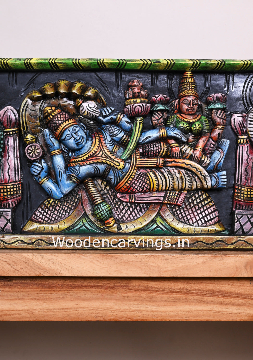 Ranganathar  in vaagai Wooden Wall Panel 48"
