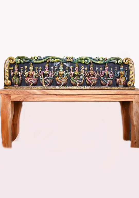  Ashta Lakshmi Wooden Panel