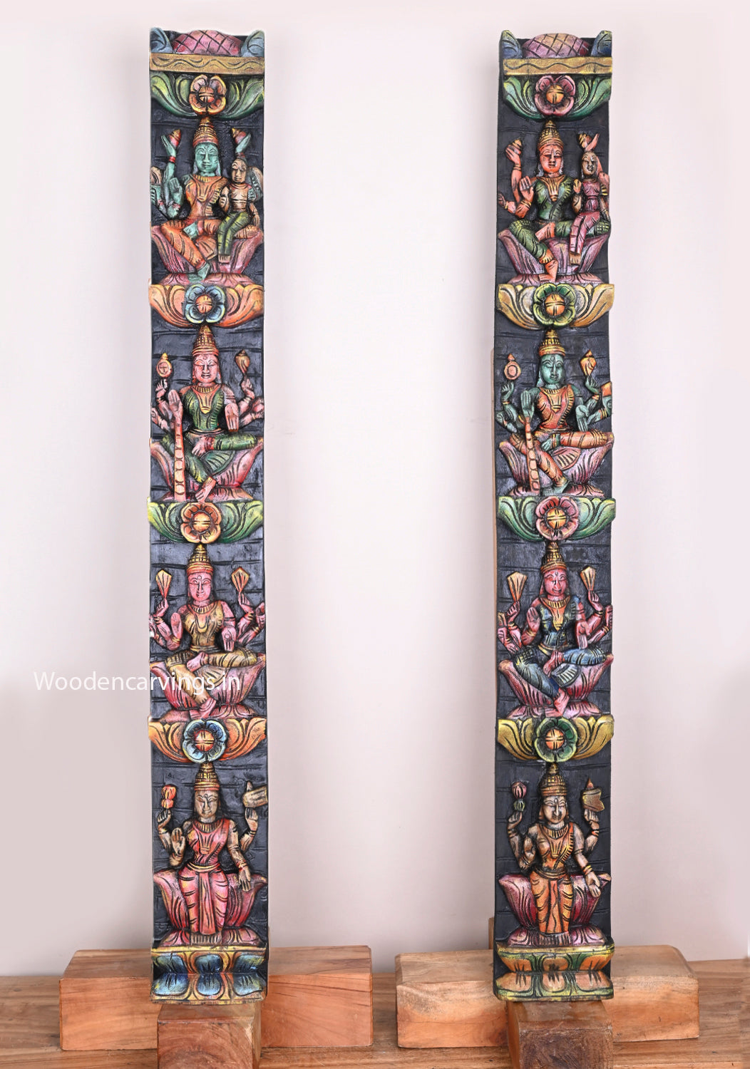 Asta Lakshmi Wooden Wall Panel