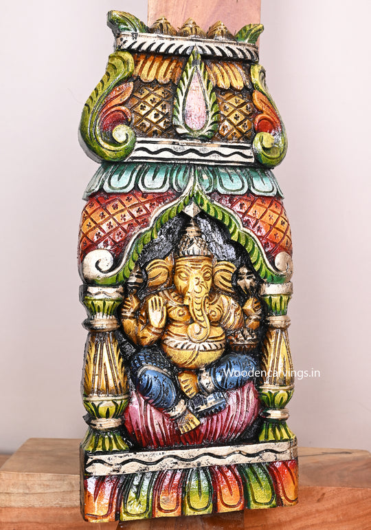 Ganesh Wooden Kavadi 18"