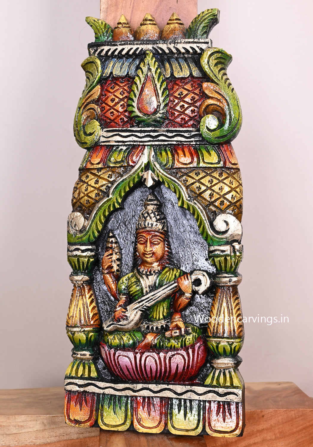 Saraswathi Kavadi Wall Mount 18"