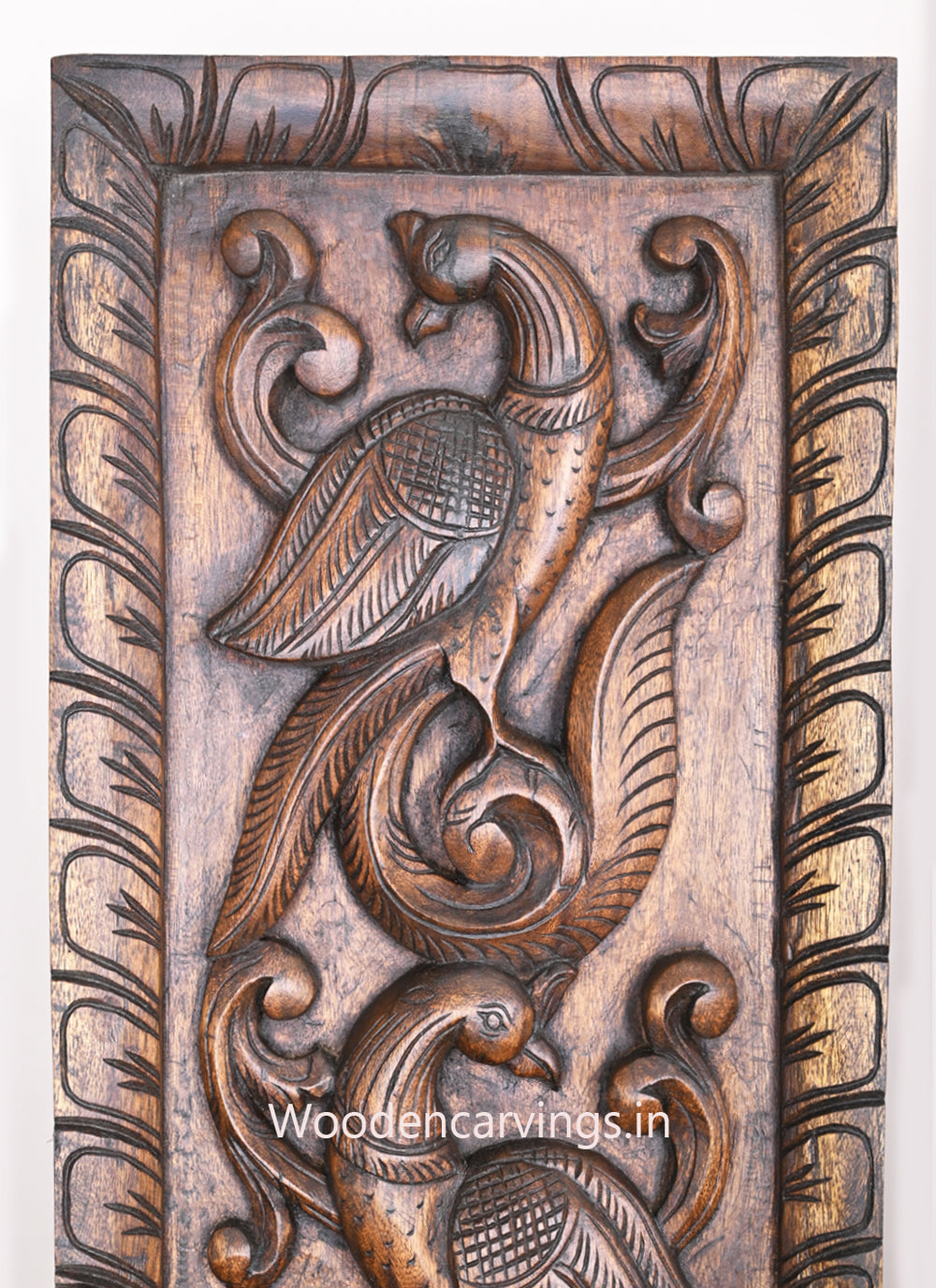 Wooden Standing Peacock pairs