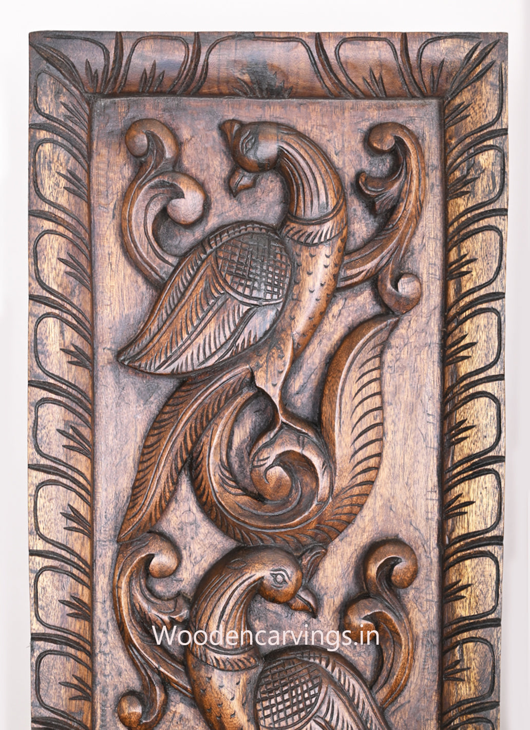 Wooden Standing Peacock pairs