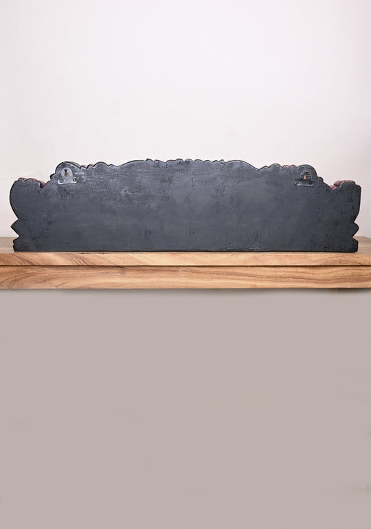 Lord  Gaja Ganesha (Annapakshi) Wooden Wall Panel 36"