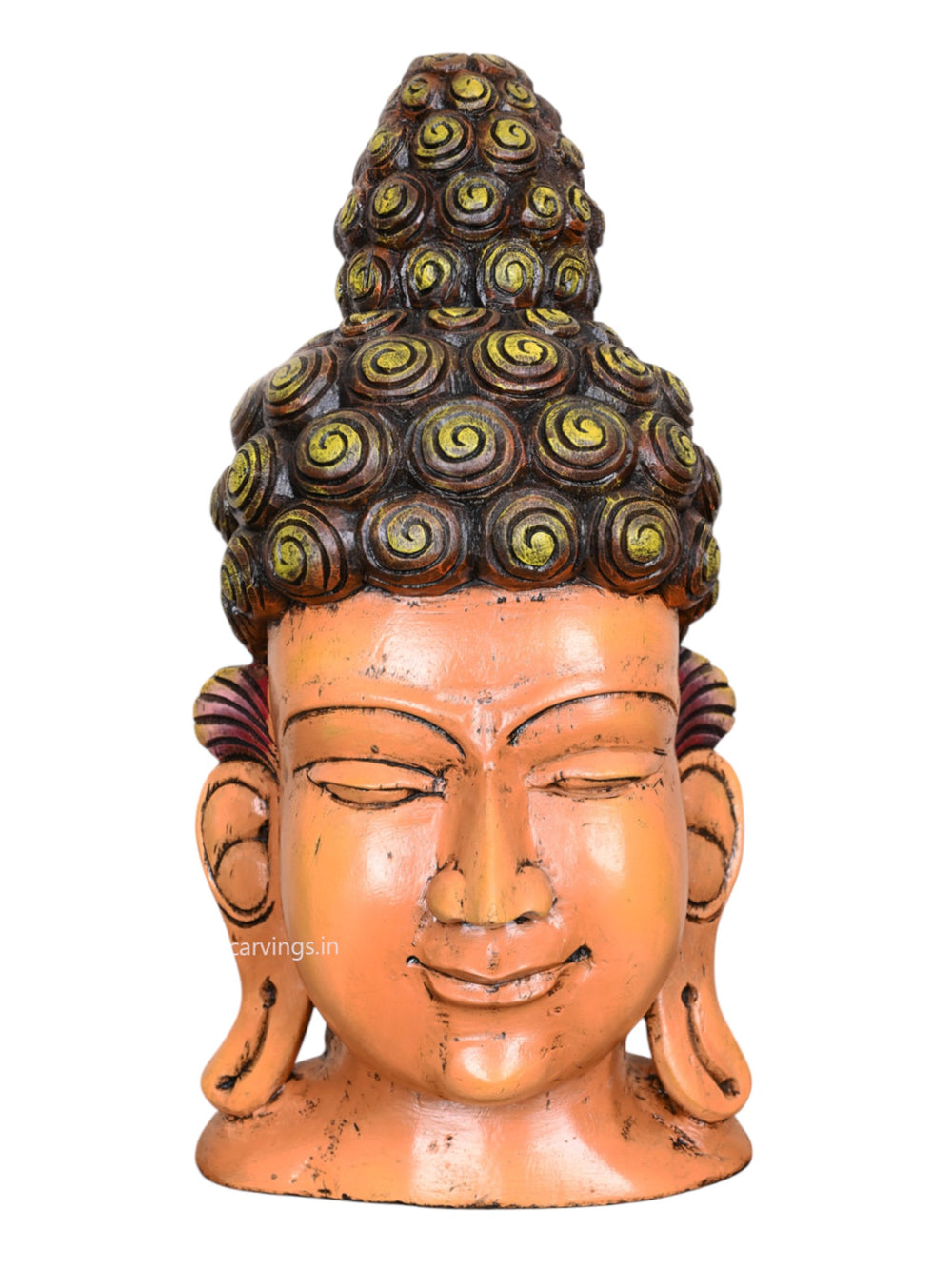 Buddha face mask wooden 