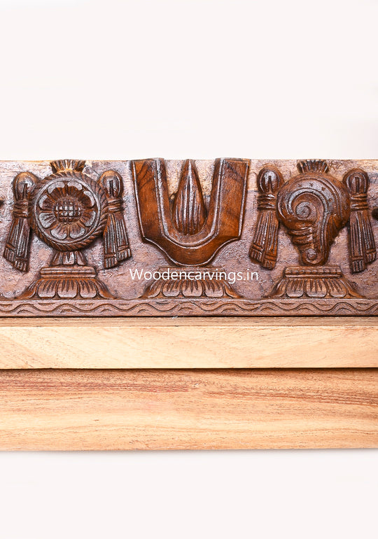 Wooden Chanku Nama Chakra With Hamsa Bird  Wall Panel 24"