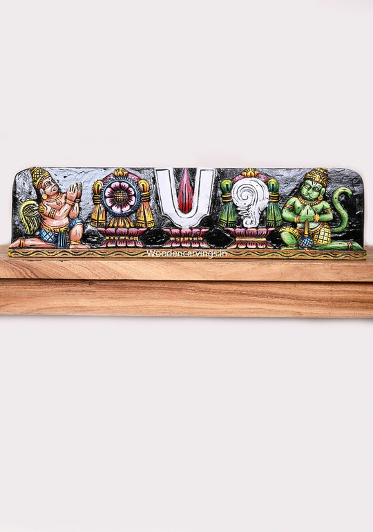Hooks Fixed Entrance and Pooja Room Decoration Lord Balaji Thirunamam Hanuman and Garuda Wall Panel 24"