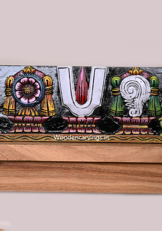 Hooks Fixed Entrance and Pooja Room Decoration Lord Balaji Thirunamam Hanuman and Garuda Wall Panel 24"
