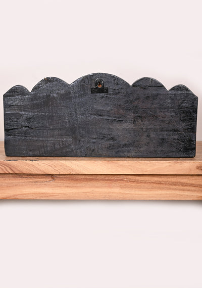 For Your Beautiful Home Entrance Hooks Fixed Wealthy Balaji's Thirunamam Conch and Chakra Wooden Panel 18"