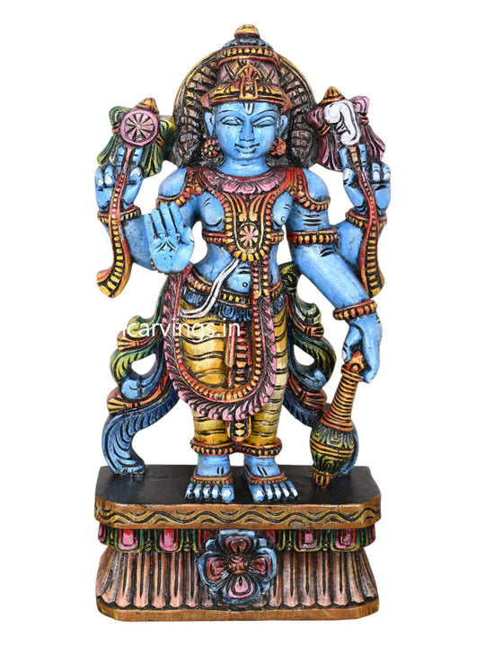 Maha Vishnu Wooden