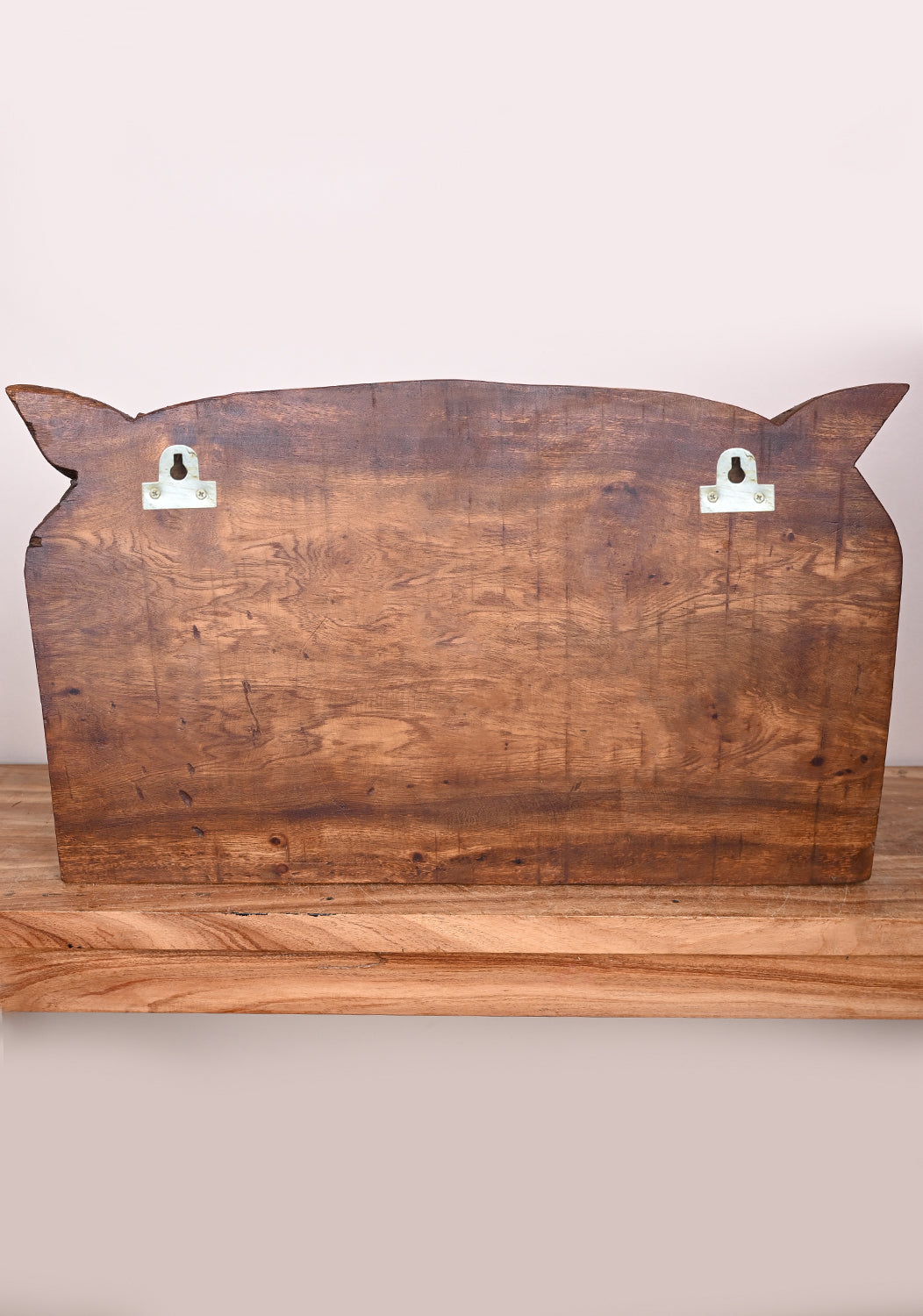Pooja Gopura Kalasam With Gaja (Elephants) Hanging Entrance Decoration Wooden Wall Panel 24"