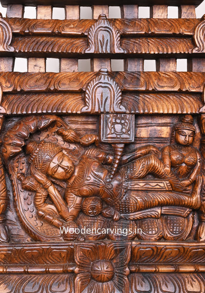 Shri Padmanabha Swamy Mandap Temple Design Beautiful Wooden Home Decoration Kavadi 25"