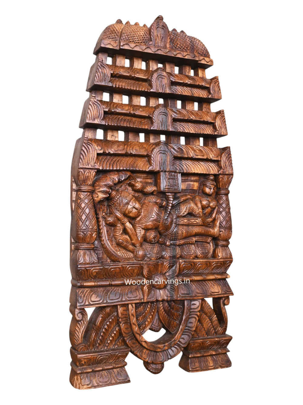 Shri Padmanabha Swamy Mandap Temple Design Beautiful Wooden Home Decoration Kavadi 25"