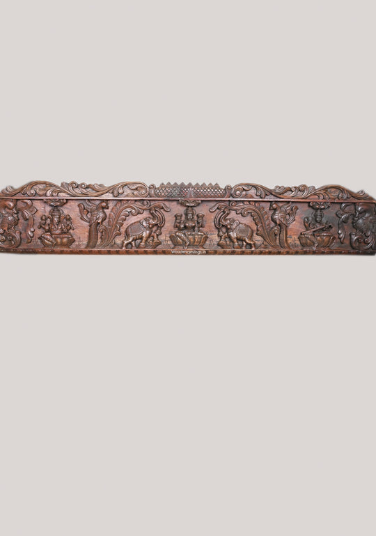 Rajarajeshwara GajaLakshmi Wooden Panel 79"