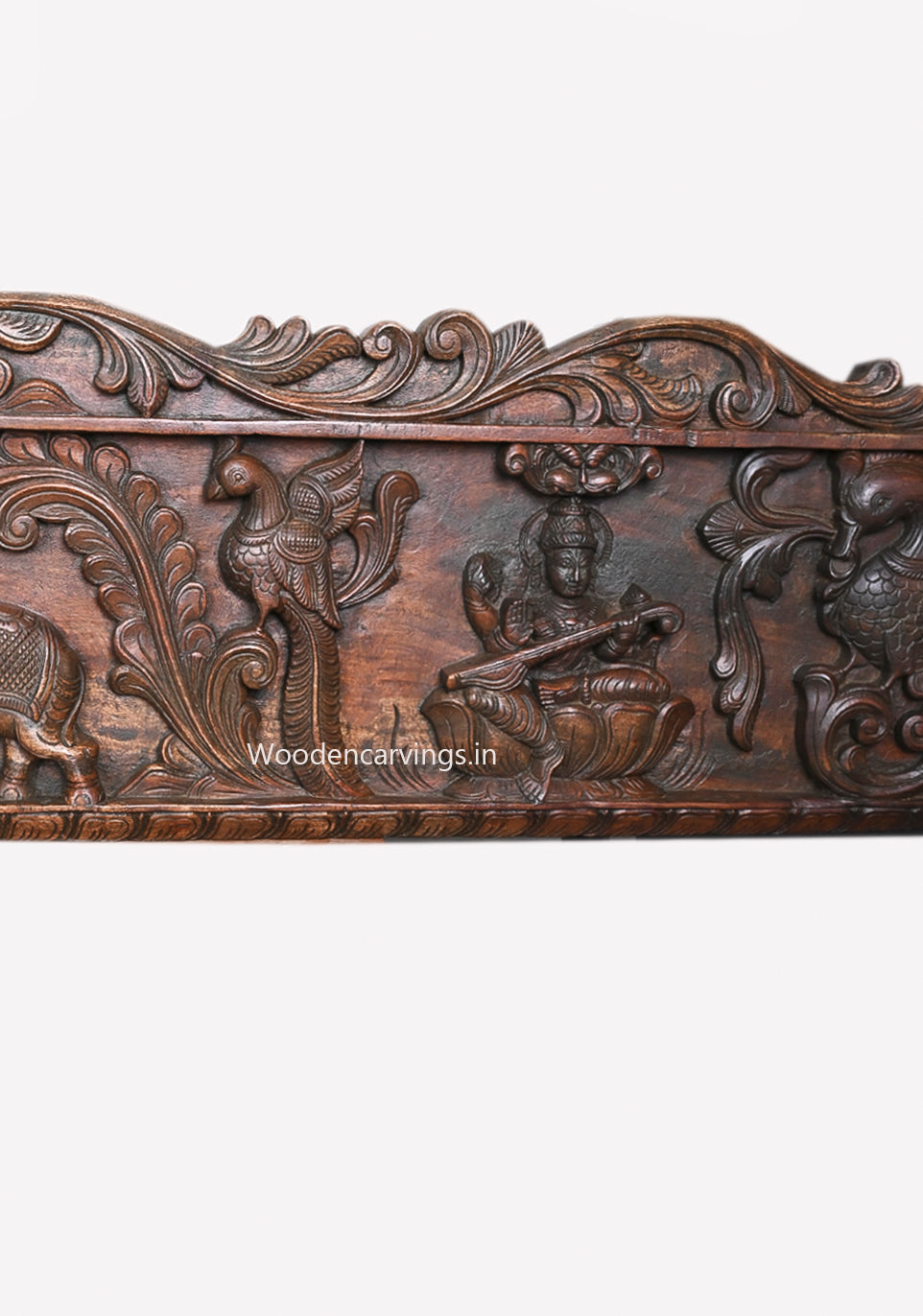 Rajarajeshwara GajaLakshmi Wooden Panel 79"
