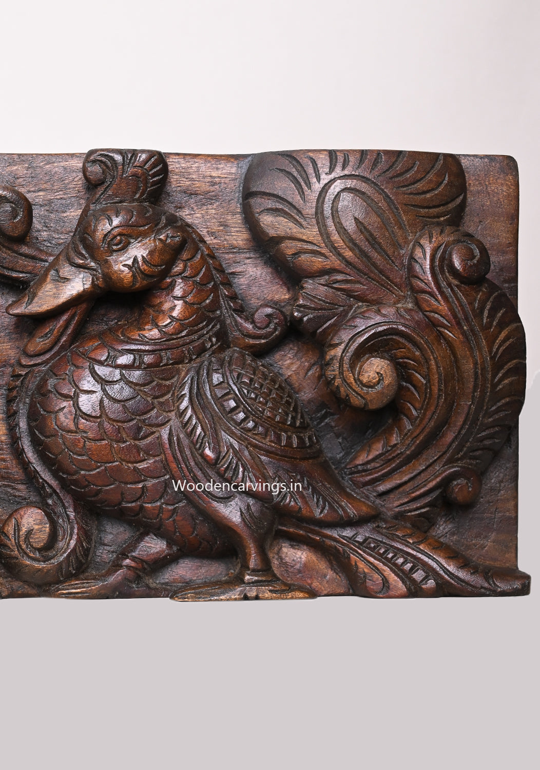 Gaja Lakshmi with Elephants & Annapakshi Panel 45.5" | Divine Wall Art