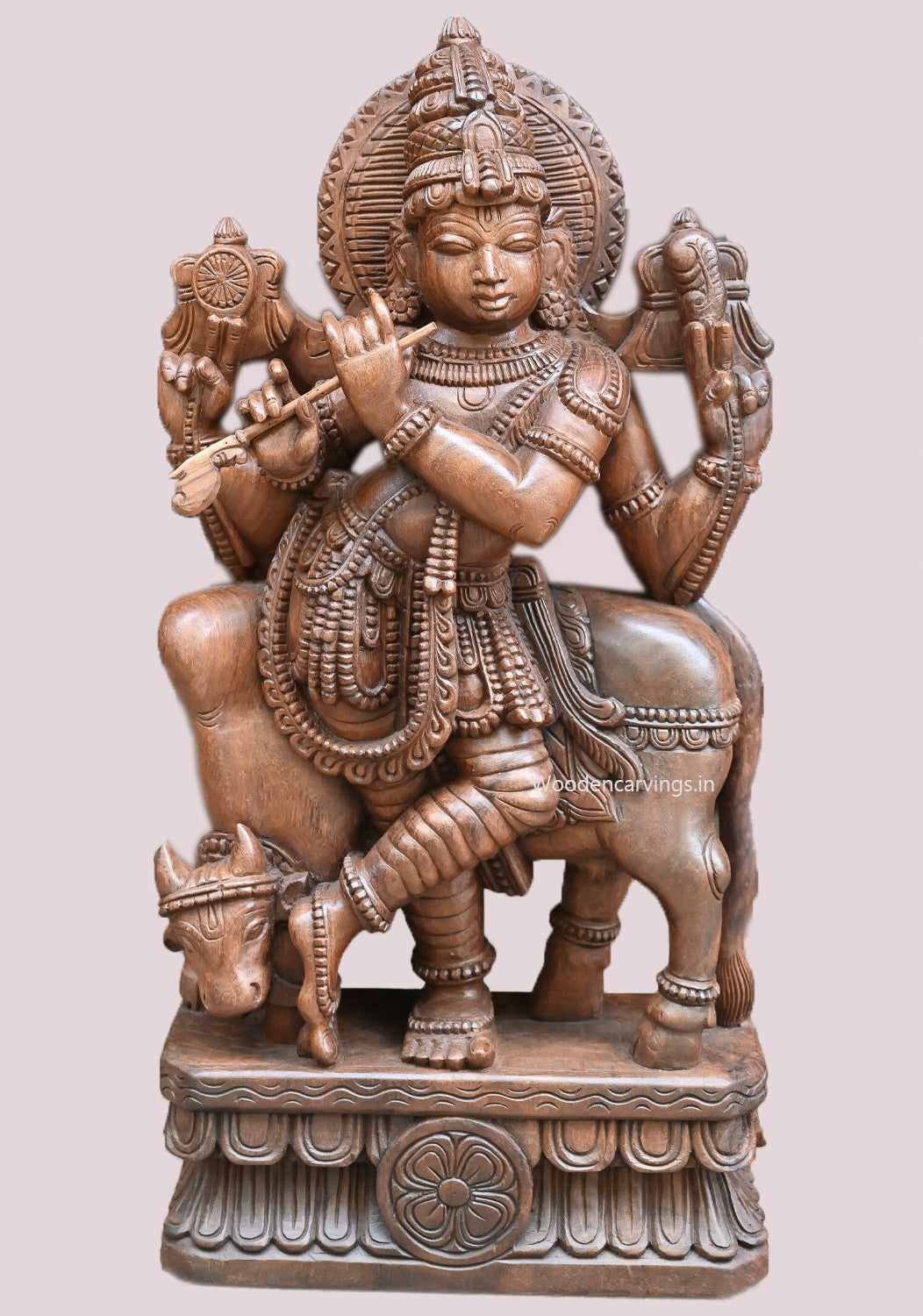 Shri Gopal Krishna Standing  Wooden  