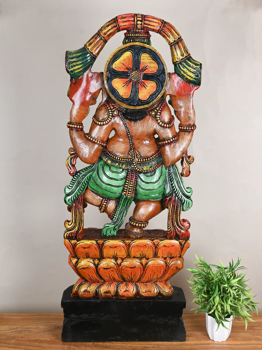 Wooden Dancing Ganapathi