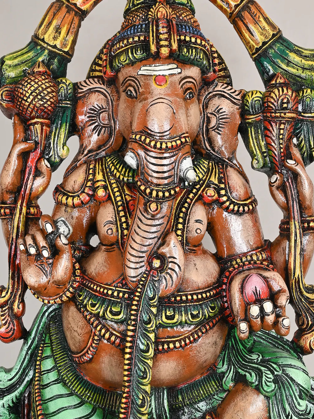 Wooden Dancing Ganapathi