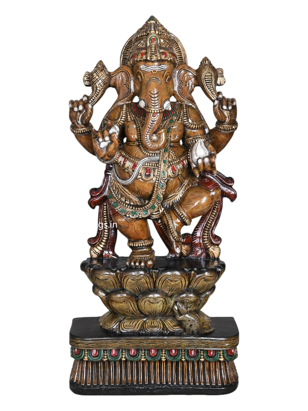 wooden Maha Ganapathy Dancing 