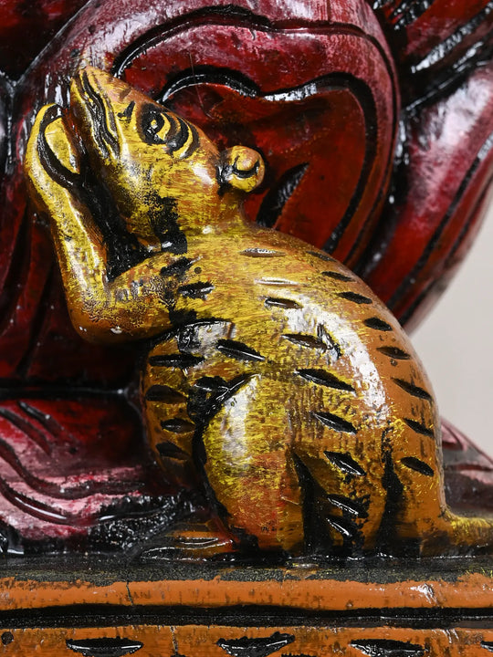 Wooden Dancing Ganapathy