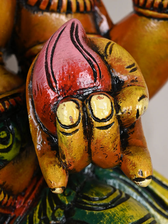 Wooden Dancing Ganapathy