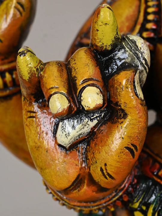 Wooden Dancing Ganapathy
