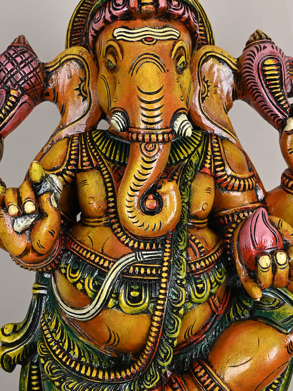 Wooden Dancing Ganapathy